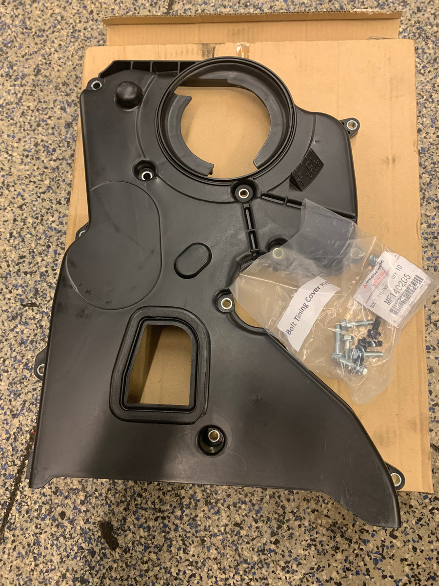 Oem MHI 6 bolt Timing cover with bolts Rix Racing