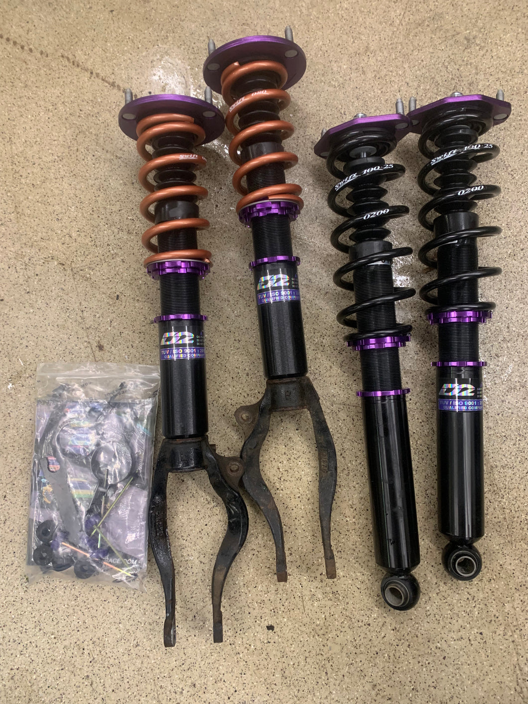 D2 RS street 2G eclipse coilovers 36 levels of adjustment
