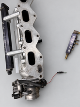 Load image into Gallery viewer, DVDTFAB sheet metal intake manifold, dual rails and Q45 TB for DSM