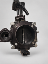 Load image into Gallery viewer, Evo 8,9 drag intake with boomba throttle body &amp; tps freshly coated black.
