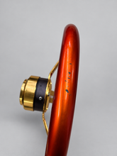 Load image into Gallery viewer, Candy Red Nardi 14 inch steering wheel with NRG quick release.