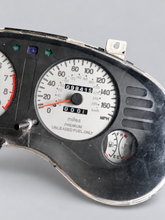 Load image into Gallery viewer, 1999 Eclipse or Talon speed cluster odometer close-up, 98,415 miles