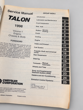 Load image into Gallery viewer, Chrysler service manual 1998 Eagle Talon