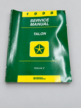 Load image into Gallery viewer, Chrysler service manual 1998 Eagle Talon volume 2