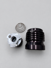 Load image into Gallery viewer, K&amp;P Engineering Reusable Oil Filter for 4G63 – Black on neutral gray studio background
