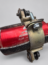 Load image into Gallery viewer, Aeromotive Inline Fuel Filter - Red with Fittings &amp; Mounting Bracket - Used