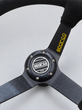 Load image into Gallery viewer, Sparco Black Suede Steering Wheel with NRG Quick Release