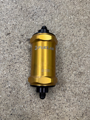 Fuelab in line fuel filter -6an yellow