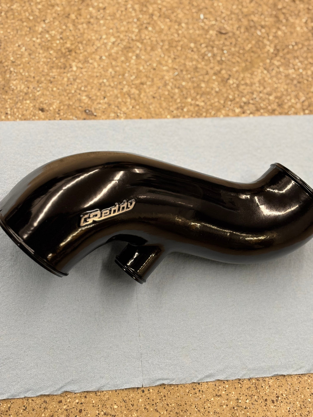 Greddy 3 inch intake pipe recirculating powder coated black. 2g dsm