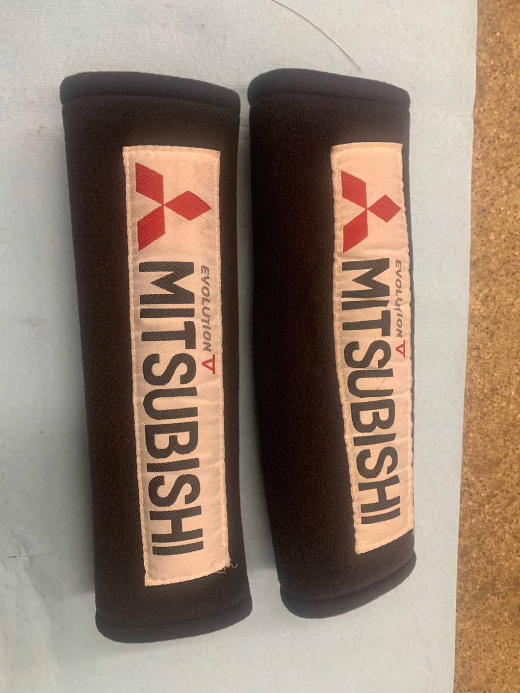 Mitsubishi evolution seat belt pads