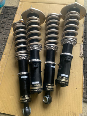 BC racing coilovers for 1g AWD with swift springs upgrade.