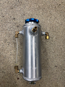 JMF universal deluxe Coolant overflow tank blue threaded cap.