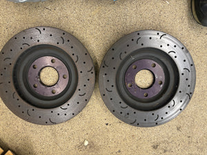 Cadillac CTSV 4 piston calipers & 13 inch rotors will fit 1g or 2g DSM 95-99