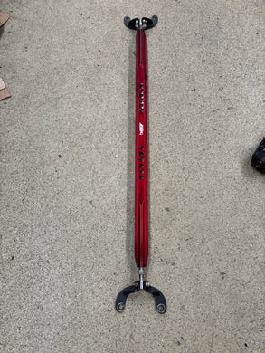 JDM red sport rear upper strut tower bar brace.