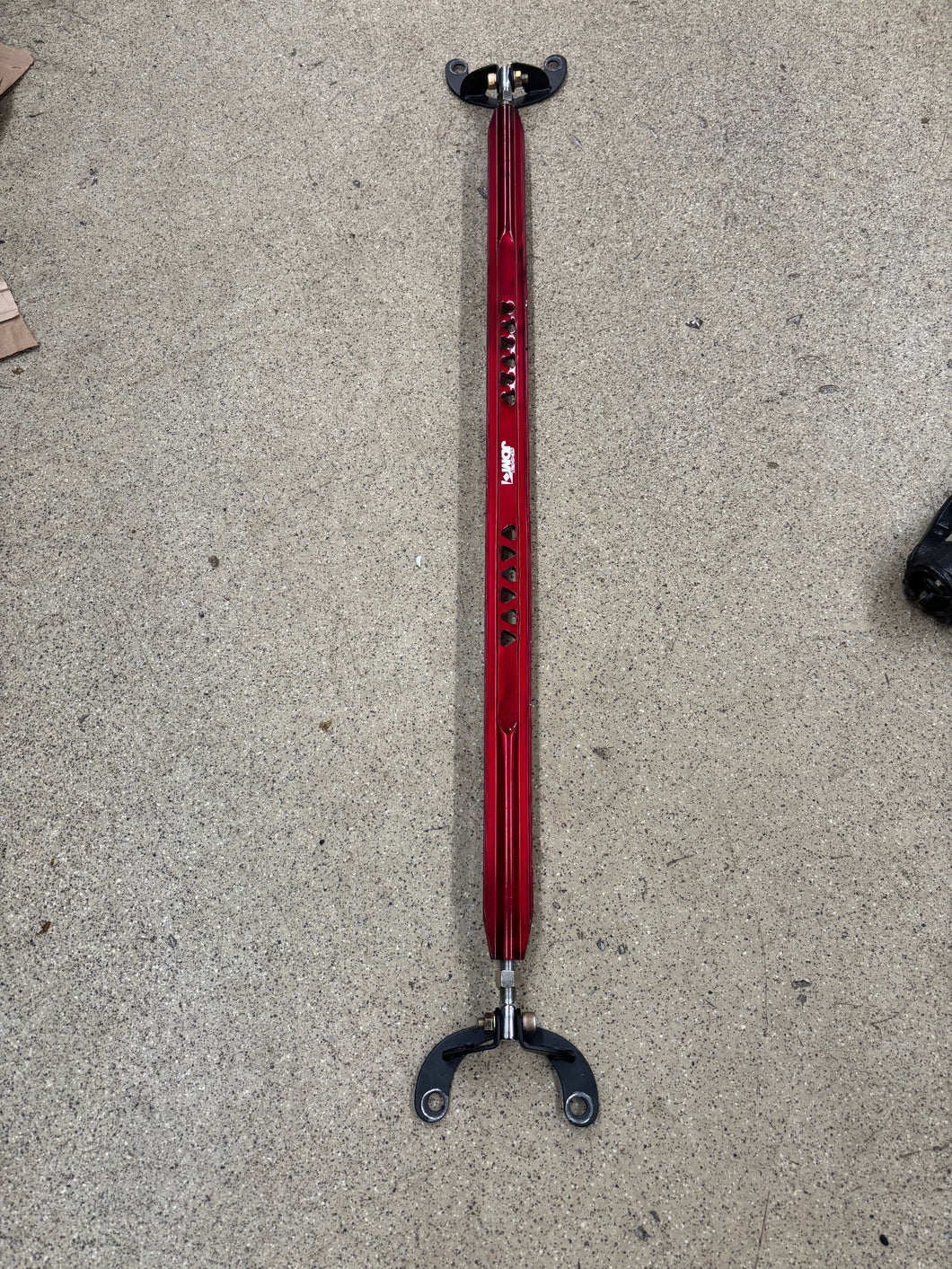 JDM red sport rear upper strut tower bar brace.