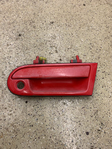 1g OEM red drivers door handle