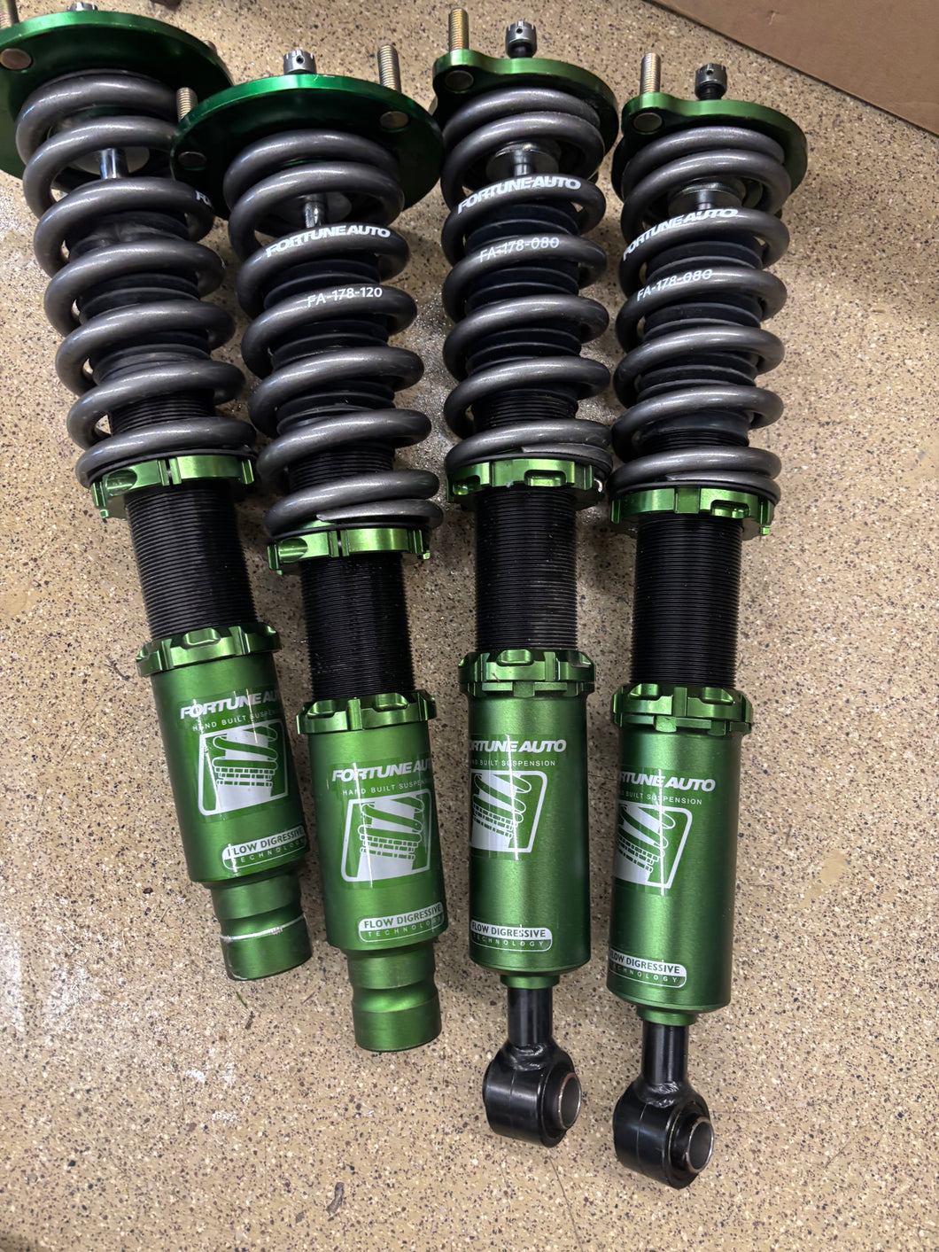 Fortune Auto 500 series Coilovers (D33A) 95-99 2G eclipse/talon