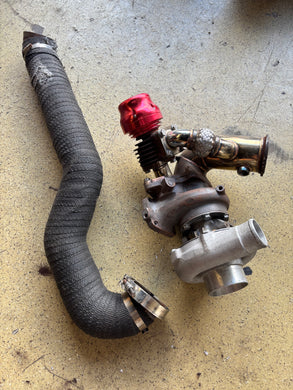 Freshly rebuilt Precision 5252 turbo with External wastegate setup.