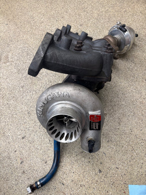 Kingugawa 20g turbo setup for external wastegate recently rebuilt & balanced by Justin whitesell includes HAFE exhaust manifold and tial wastegate & return line