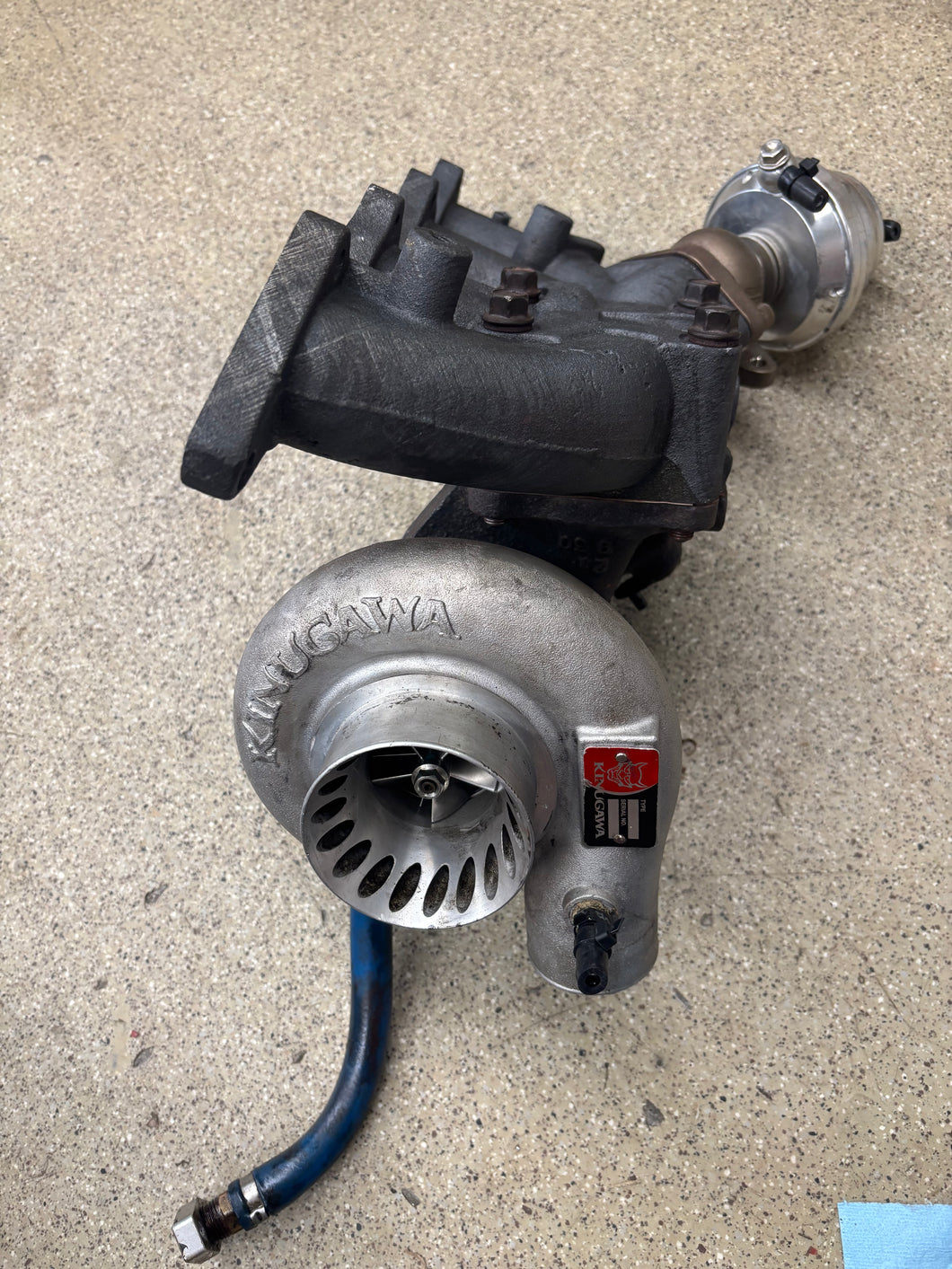 Kingugawa 20g turbo setup for external wastegate recently rebuilt & balanced by Justin whitesell includes HAFE exhaust manifold and tial wastegate & return line