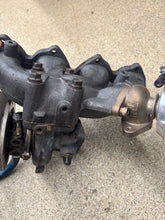 Load image into Gallery viewer, Kingugawa 20g turbo setup for external wastegate recently rebuilt &amp; balanced by Justin whitesell includes HAFE exhaust manifold and tial wastegate &amp; return line