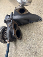 Load image into Gallery viewer, Kingugawa 20g turbo setup for external wastegate recently rebuilt &amp; balanced by Justin whitesell includes HAFE exhaust manifold and tial wastegate &amp; return line