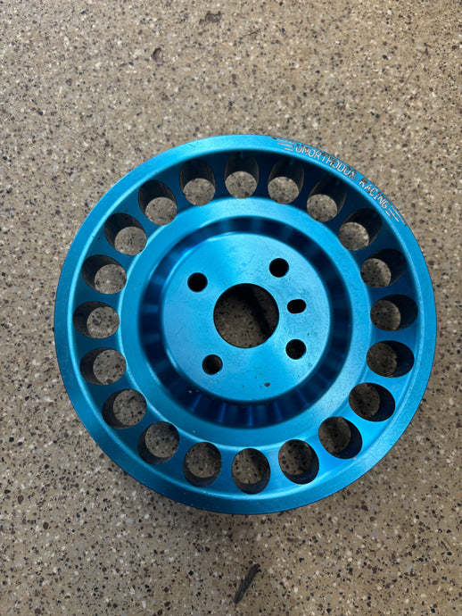 unorthodox Water pump/power steering 1 piece pulley 2g 95-99 4G63