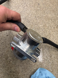 Billet Oil catch can with billet bracket and hoses