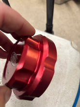 Load image into Gallery viewer, Red FMF brake reservoir cap DSM Evo 1-6