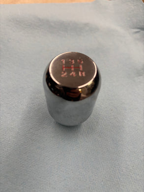Shifter knob chrome & red letters will fit DSM