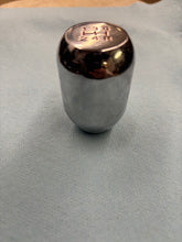 Load image into Gallery viewer, Shifter knob chrome &amp; red letters will fit DSM