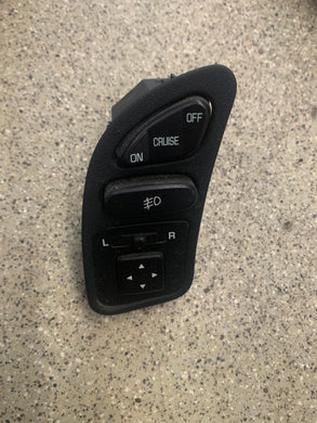 2G black cruise/mirror switch