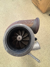 Load image into Gallery viewer, JMF Vband Top Mount manifold with PTE 6766 Journal bearing turbo in .82 ar housing and tial mvr 44mm wastegate and side exit exhaust and dump tube