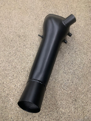 2 1/2 Intake pipe recirculating coated black