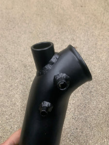 2 1/2 Intake pipe recirculating coated black