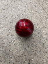 Load image into Gallery viewer, Red carbon fiber look round shift knob..