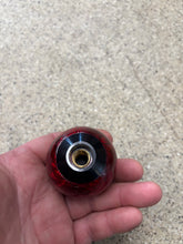 Load image into Gallery viewer, Red carbon fiber look round shift knob..