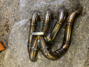Archer Fab DSM flanged top mount exhaust manifold with side exit
