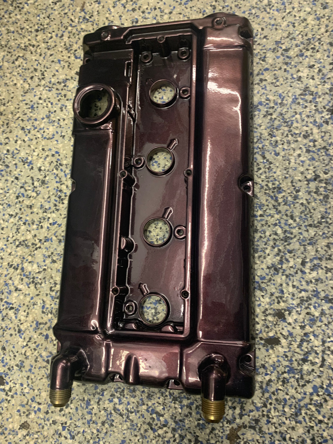 Purple metallic valve cover