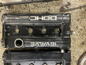 Black Valve Cover with -10an fittings